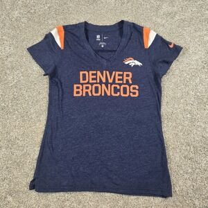 Denver Broncos  Nike Shirt Womens M Blue NFL Team Apparel Football Tee Graphic